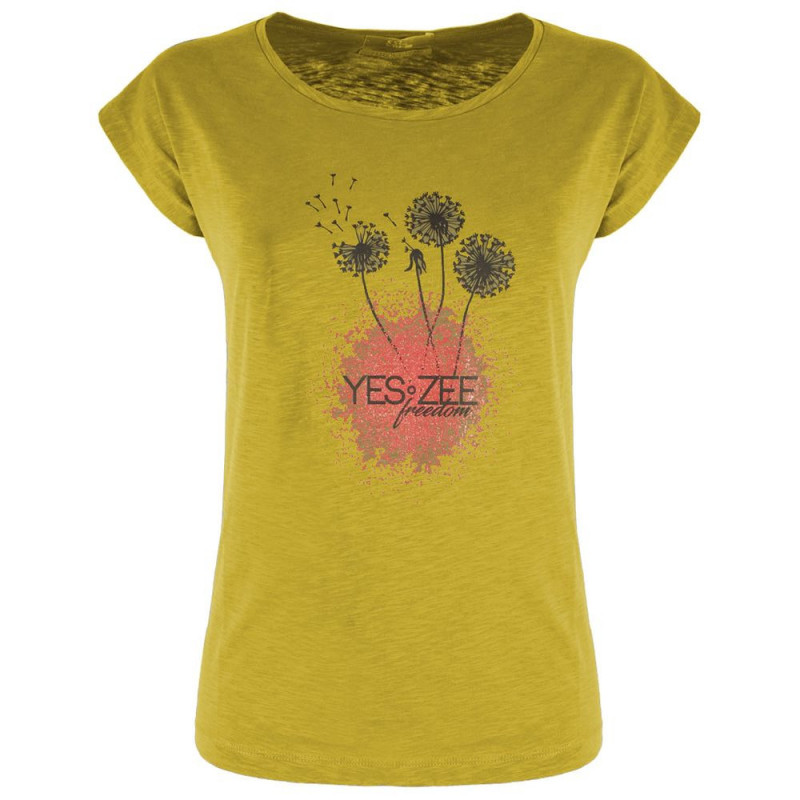 Top e maglietta in cotone giallo - XS
