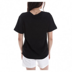 Top e maglietta in cotone nero - XS