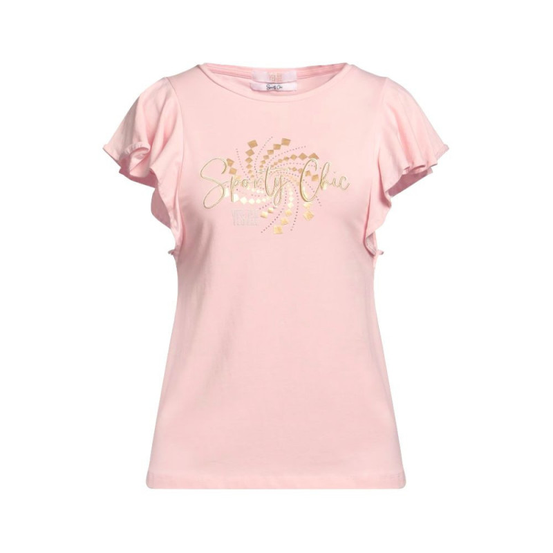 Top e maglietta in cotone rosa - XL