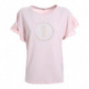 Top e maglietta in cotone rosa - L