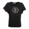 Top e maglietta in cotone nero - L
