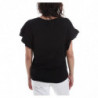 Top e maglietta in cotone nero - L