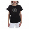 Top e maglietta in cotone nero - L