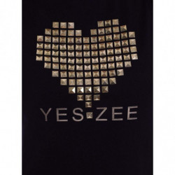 Top e maglietta in cotone nero - XXL