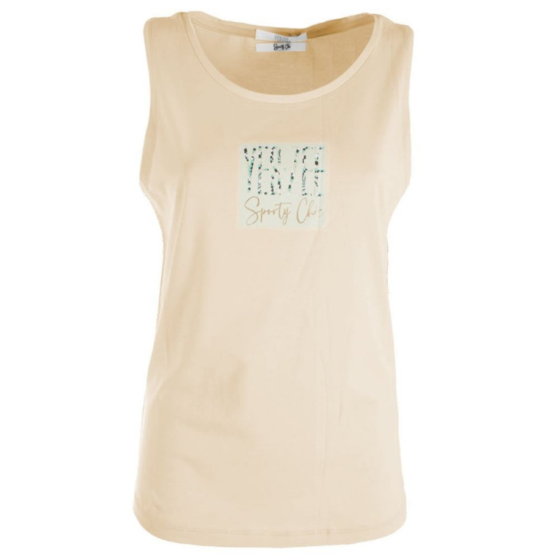 Top e maglietta in cotone beige - XL