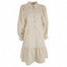 Abito in cotone beige - L