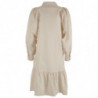 Abito in cotone beige - L