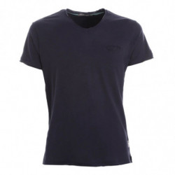 Maglietta in cotone blu - XL