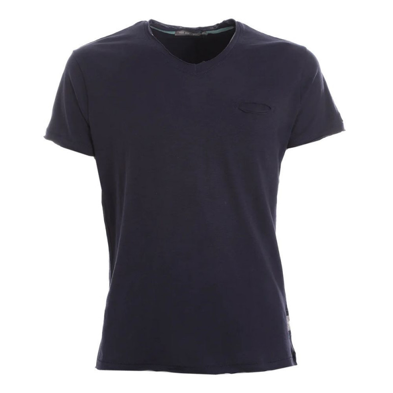 Maglietta in cotone blu - XL