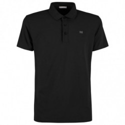 Polo in cotone nero - S