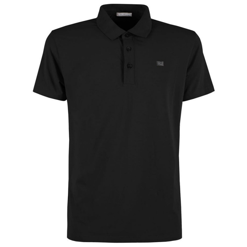 Polo in cotone nero - S