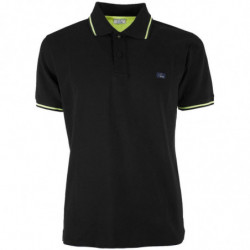 Polo in cotone nero - 3XL