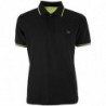 Polo in cotone nero - 3XL