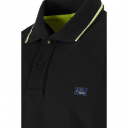 Polo in cotone nero - 3XL