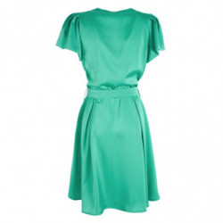 Abito in poliestere verde - S