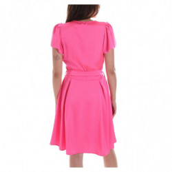 Abito fucsia in poliestere - L
