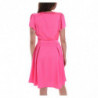 Abito fucsia in poliestere - L