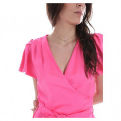 Abito fucsia in poliestere - L