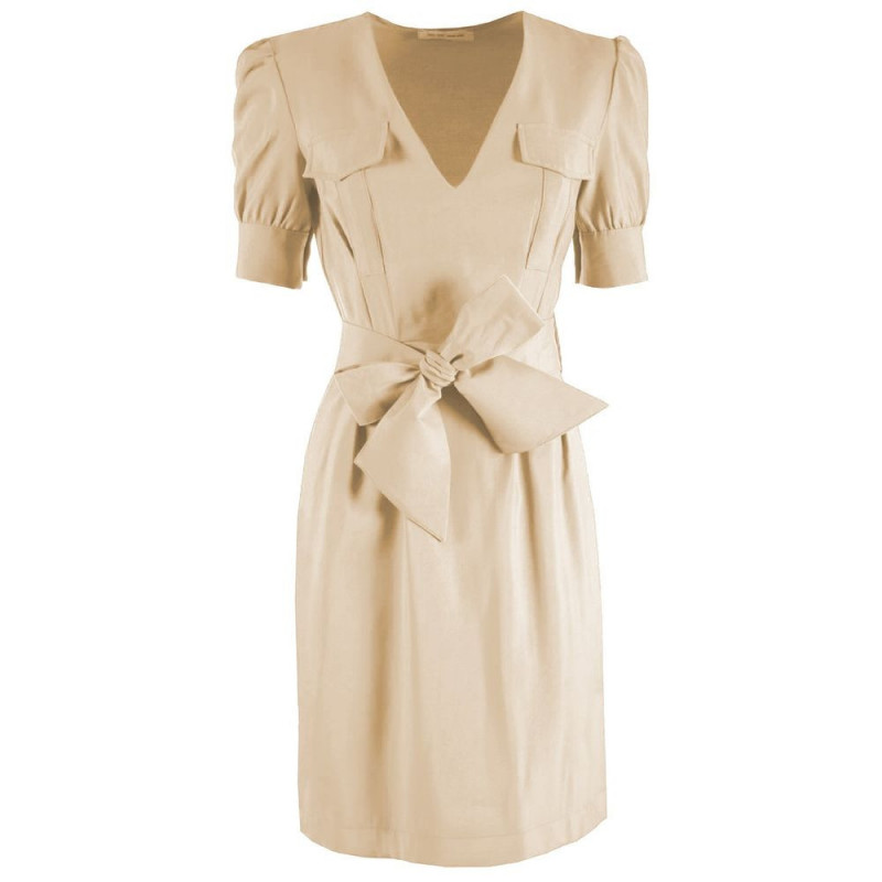 Abito in viscosa beige - XL