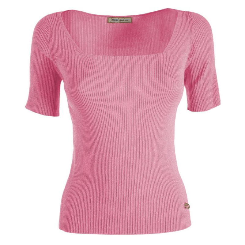 Maglia in Viscosa Rosa - L