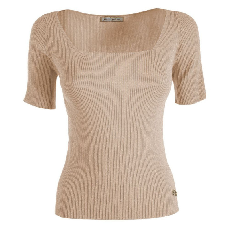 Maglia in Viscosa Beige - XL