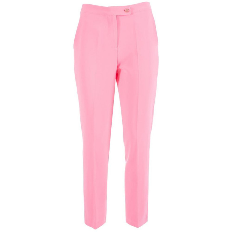 Jeans e pantaloni in poliestere rosa - M