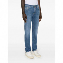Jeans e pantaloni in cotone azzurro - W40