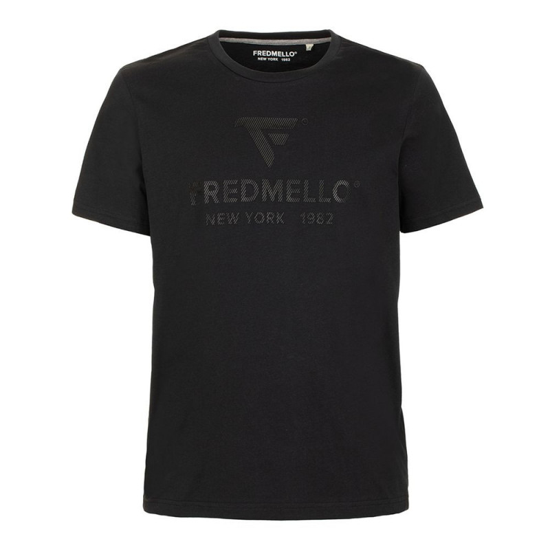 Maglietta in cotone nero - XXL