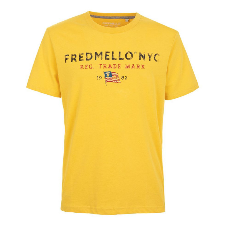 T-shirt in cotone giallo - XXL