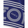 T-shirt viola in cotone con logo sulle maniche - S