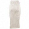 Gonna in viscosa beige - L