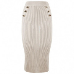 Gonna in viscosa beige - XL