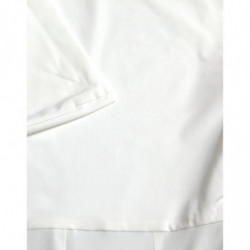 Abito tuta aderente senza spalline in nylon bianco - IT40-S