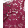 Abito longuette a trapezio in seta con stampa rose bianche - IT40-S