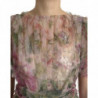 Abito a trapezio con stampa floreale multicolore - IT40-S