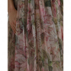 Abito a trapezio con stampa floreale multicolore - IT40-S