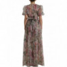 Abito a trapezio con stampa floreale multicolore - IT36-XXS