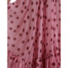 Abito abito senza spalline a trapezio a pois rosa - IT42-M