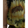 Abito lungo plissettato a trapezio nero girasole - IT40-S