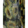 Abito lungo plissettato a trapezio nero girasole - IT40-S