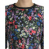 Mini abito tubino in nylon floreale multicolore - IT40-S