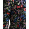 Mini abito tubino in nylon floreale multicolore - IT40-S