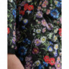 Mini abito tubino in nylon floreale multicolore - IT40-S