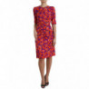 Abito tubino con stampa floreale papaveri multicolor - IT38 - XS