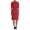 Abito tubino con stampa floreale papaveri multicolor - IT46-XL
