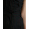 Abito tuta bodycom con pagliaccetto bustier nero - IT40-S
