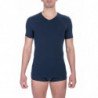 Maglietta in cotone blu - L