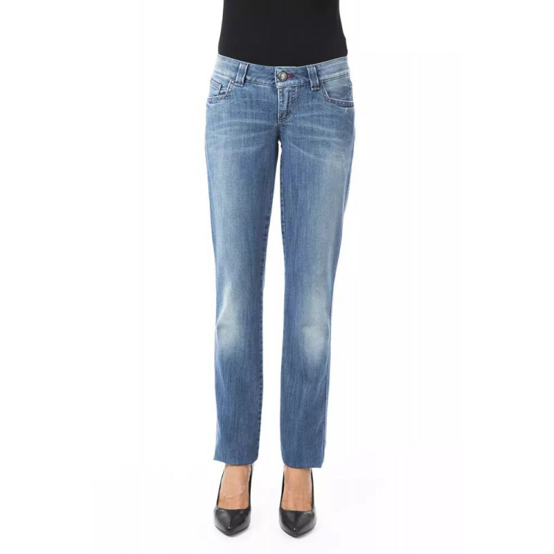 Jeans e pantaloni in cotone blu - W26