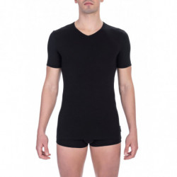 Maglietta in cotone nero - XXL