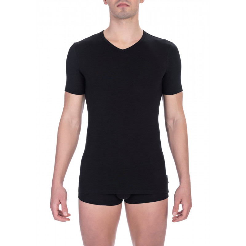 Maglietta in cotone nero - XXL